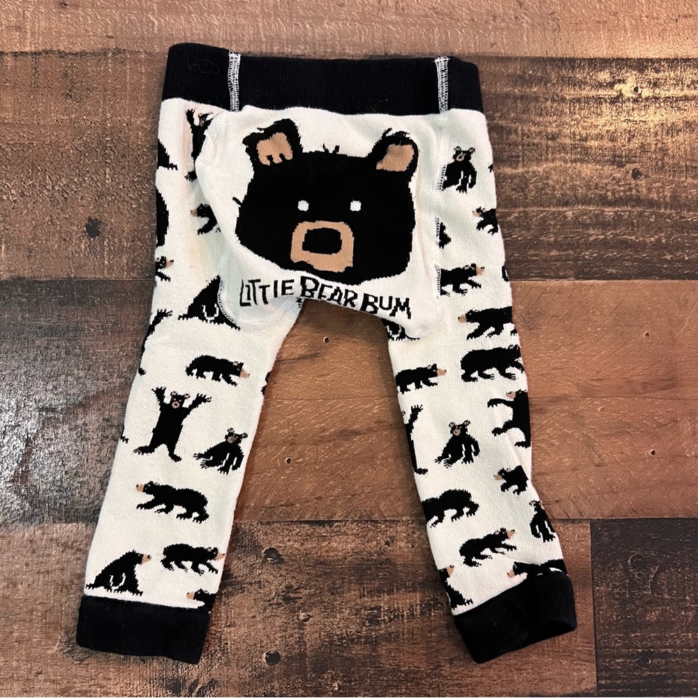 Little Bear Bum Knit Tights / Pants (Size 12-24M)